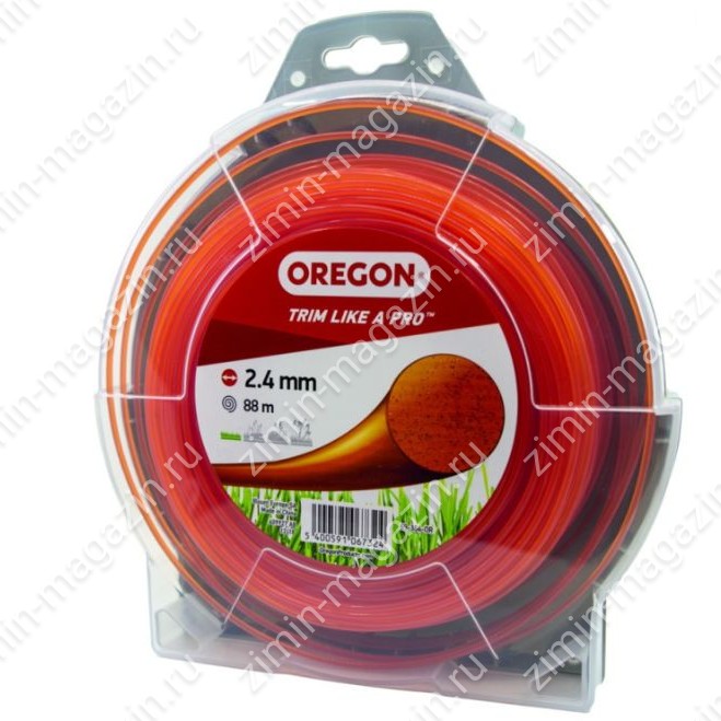 Леска Oregon 69-364-OR Trim Like a Pro (круглая) нейлоновая оранжевая 2,4мм х 88м (блистер)