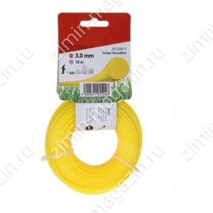 Леска Oregon Yellow Roundline 69-368-Y (круг) нейлоновая желтая 3,0мм х 15м (на картоне)
