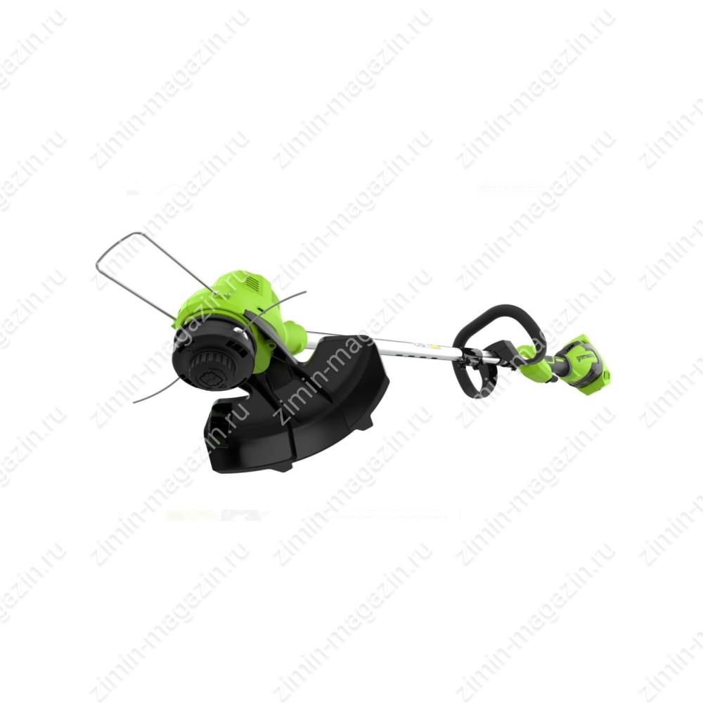 Триммер Greenworks GD40LTk8, 40V, 38 см, в комплекте с АКБ 8 А·ч и быстрым ЗУ (аккумуляторный)