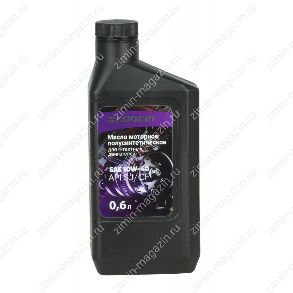 Масло моторное LONCIN 4T SAE 10W-40 API SJ/CF 0,6 л (полусинтетическое)