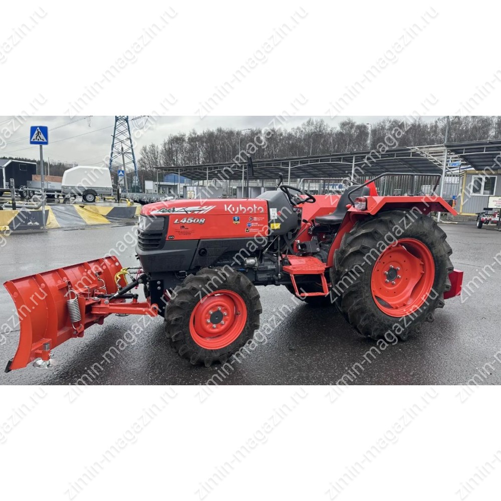 Минитрактор Kubota L4508 с отвалом и косилкой Wirax - фото 4