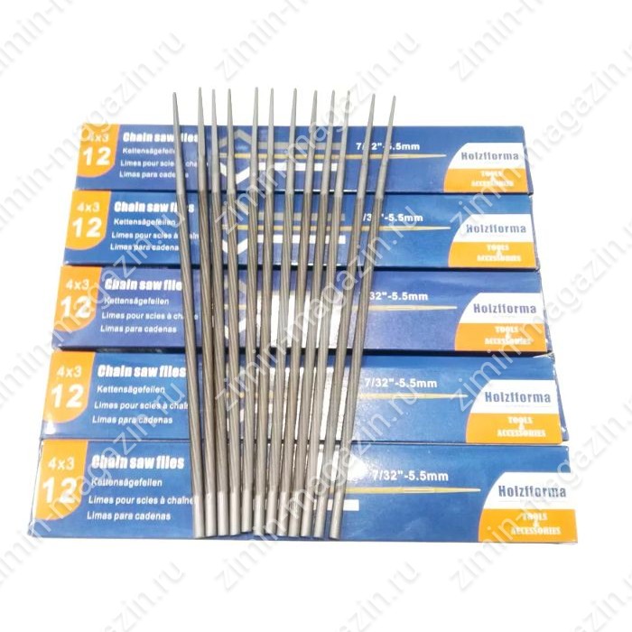 Напильник для цепной пилы 5.5mm 7/32" .404" and 3/8" 12шт.