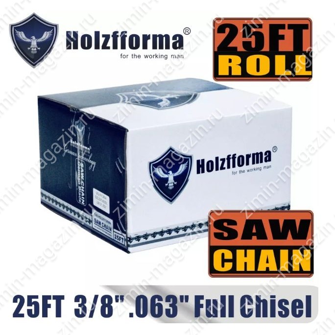 Бухта цепи Holzfforma 3/8", 1.6 мм, 30,48 м