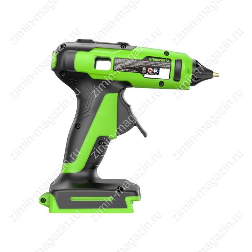 Пистолет клеевой аккумуляторный Greenworks G24GLG, 24V, без АКБ и ЗУ - фото 1