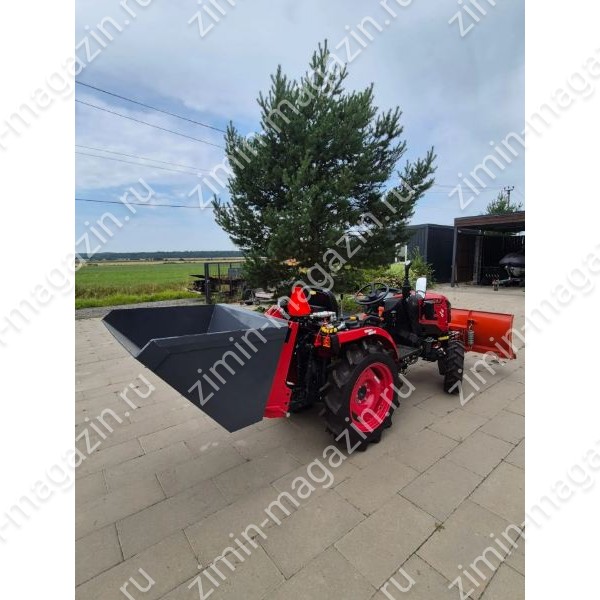 Минитрактор MAHINDRA OJA 2124 + Отвал коммунальный 140 см + Ковш гидравлический задний ширина 1,0 м - фото 3