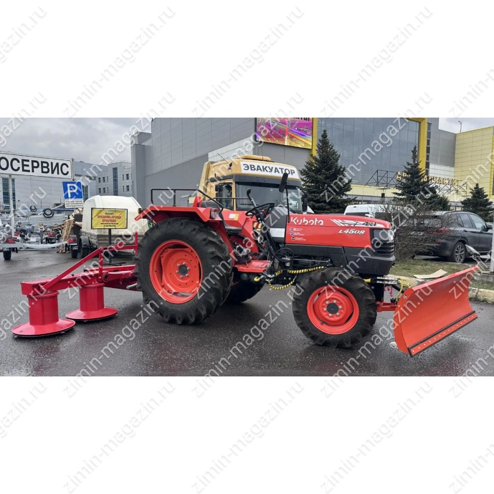 Минитрактор Kubota L4508 с отвалом и косилкой Wirax - фото 1