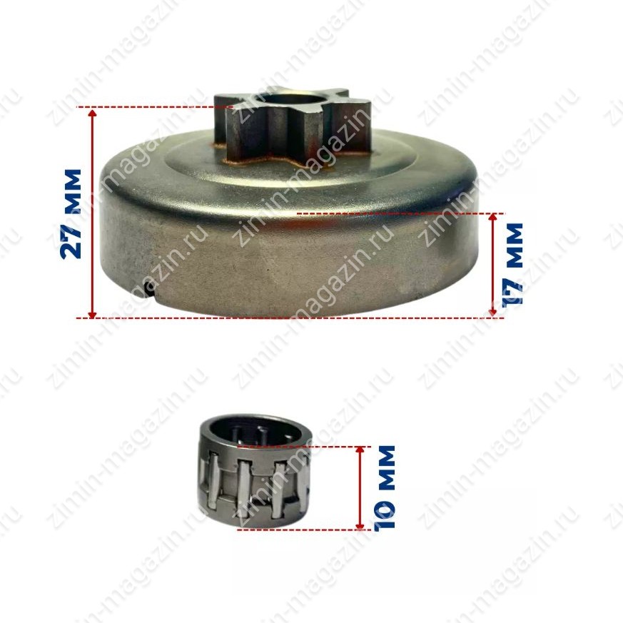 Барабан сцепления MS180 3/8(91) 6 шлицов