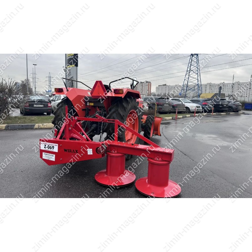 Минитрактор Kubota L4508 с отвалом и косилкой Wirax - фото 3