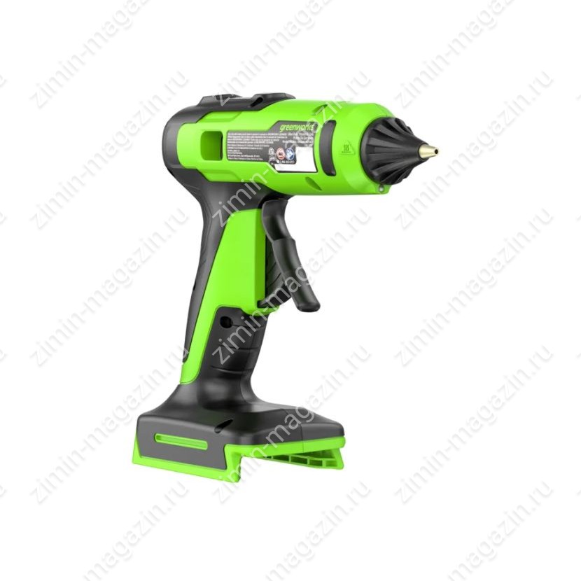Пистолет клеевой аккумуляторный Greenworks G24GLG, 24V, без АКБ и ЗУ - фото 2