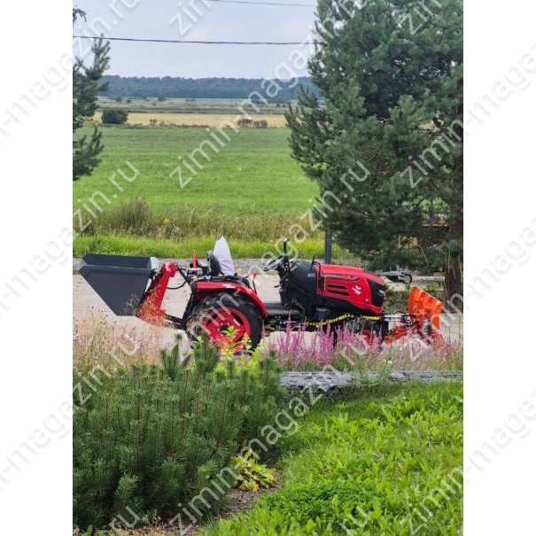 Минитрактор MAHINDRA OJA 2124 + Отвал коммунальный 140 см + Ковш гидравлический задний ширина 1,0 м - фото 4
