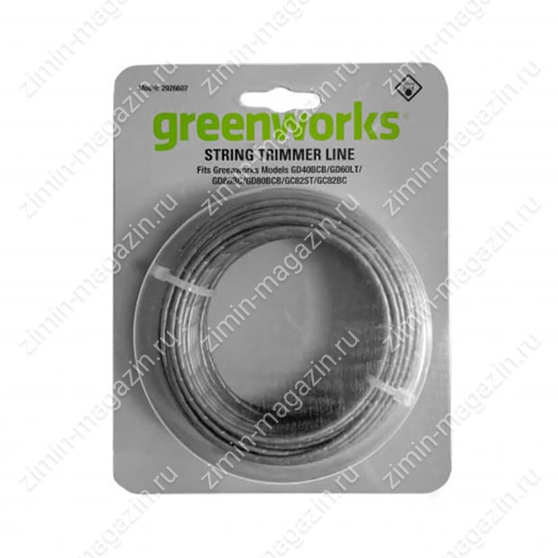 Леска для триммера Greenworks 2мм