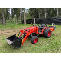 Трактор Kubota B2441S с косилкой цеповой ZimAni Fox145