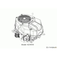Вертикальный Cub Cadet-Двигатели мощностью 4Q78HW (679 куб.см)