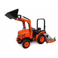 Минитрактор ZimAni BX2410 с погрузчиком и газонокосилкой SRM120