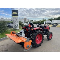 Минитрактор Mahindra OJA 3136 с почвофрезой для тракторов ZimAni TRX 95-180 см