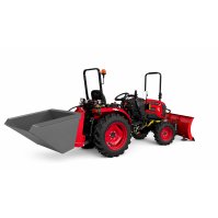 Минитрактор MAHINDRA OJA 2124 + Отвал коммунальный 140 см + Ковш гидравлический задний ширина 1,0 м