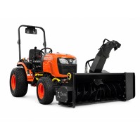 Снегоуборочный минитрактор KUBOTA B2401 + Снегоотбрасыватель для тракторов ZimAni DST 134 см