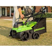Аэратор-скарификатор аккумуляторный Greenworks , 40V, бесщеточный,  c 1хАКБ 4Ач и ЗУ