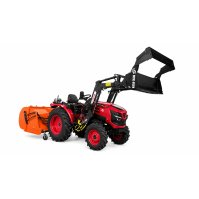 Минитрактор Mahindra OJA 3136 + Цеповая косилка Zimani FOX 120см + Фронтальный ковш-погрузчик 