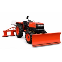 Минитрактор Kubota L4508 с отвалом и косилкой Wirax