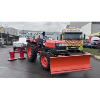 Минитрактор Kubota L4508 с отвалом и косилкой Wirax