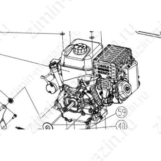 Снегоуборочный двигатель LCT 254cc D25