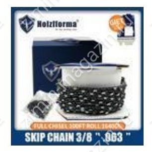 Бухта цепи Holzfforma 3/8", 1.6 мм, 30,48 м, с пропущенным зубом (ST)