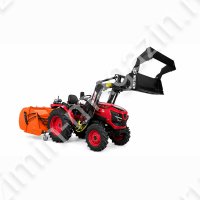 Минитрактор Mahindra OJA 3136 + Цеповая косилка Zimani FOX 120см + Фронтальный ковш-погрузчик 