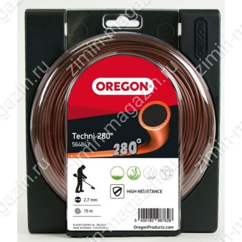 Леска Oregon 545819 Techni 280° d=2,5мм L= 81м (блистер) Двухкомпонентная, сечение "круг".